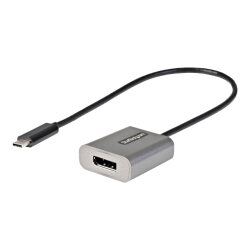StarTech.com Adaptateur USB C vers DisplayPort - Dongle USB-C 8K/4K 60Hz vers DisplayPort 1.4 - Convertisseur Graphique USB Type-C vers Écran DP - Compatible Thunderbolt 3 - Câble Intégré 30cm