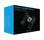Logitech G Flight Rudder Pedals Noir, Argent USB 2.0 simulation de vol Analogique/Numérique PC