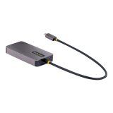 StarTech.com Adaptateur USB C vers HDMI VGA - Dock USB C Multiport Digital/AV - Adaptateur USB Type C Jusqu'à 4K60Hz - Station d'Accueil USB C, Compatible Thunderbolt 3/4 - Adaptateur de Voyage