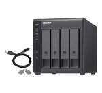 QNAP TR-004 Boîtier de disques de stockage Boîtier disque dur/SSD Noir 2.5/3.5"