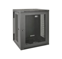 Tripp Lite Armoire rack à montage mural, profondeur de commutateur et profil compact 15U SmartRack, avec charnières dorsales