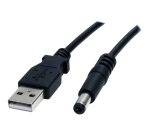 StarTech.com Câble d'alimentation USB vers prise DC de 91 cm - Cordon USB vers connecteur Type M 5V