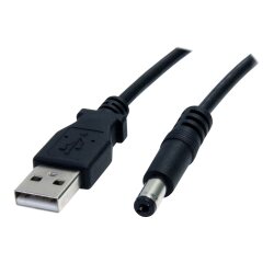 StarTech.com Câble d'alimentation USB vers prise DC de 91 cm - Cordon USB vers connecteur Type M 5V