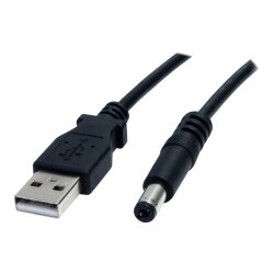 StarTech.com Câble d'alimentation USB vers prise DC de 91 cm - Cordon USB vers connecteur Type M 5V