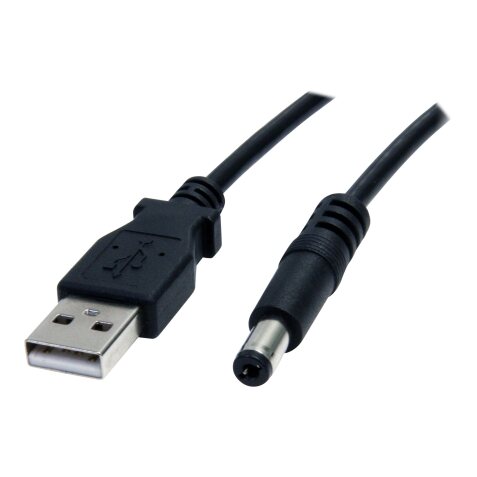 StarTech.com Câble d'alimentation USB vers prise DC de 91 cm - Cordon USB vers connecteur Type M 5V
