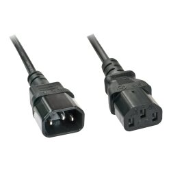 Lindy 30332 câble électrique Noir 3 m Coupleur C13 Coupleur C14