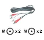MCL MC705-1.5M câble audio 1,5 m 2 x RCA Noir