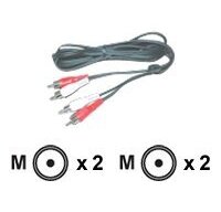 MCL MC705-1.5M câble audio 1,5 m 2 x RCA Noir