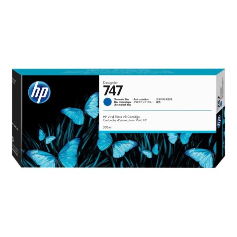 HP 747 - chromatic blue - original - DesignJet - ink cartridge