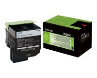 Lexmark 702XK - Extra High Yield - black - original - toner cartridge - LCCP, LRP