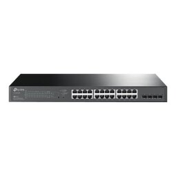 TP-Link Omada TL-SG2428P Géré L2/L2+ Gigabit Ethernet (10/100/1000) Connexion Ethernet, supportant l'alimentation via ce port (PoE) 1U Noir