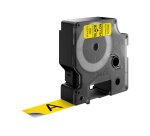 Cinta de poliéster Dymo D1 negro sobre amarillo de 19 mm S0720880