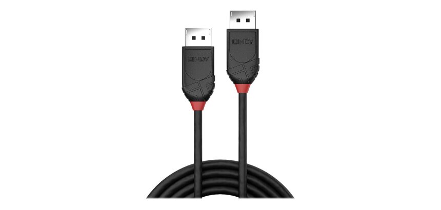 Lindy Câble DisplayPort 1.2, Black Line, 1m