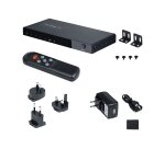 StarTech.com Switch HDMI 8K à 4 ports - Switch HDMI 2.1 4K 120Hz HDR10+, 8K 60Hz UHD - Commutateur/Switch HDMI 4 In 1 Out - Commutation de Source Auto/Manuelle - Adaptateur d'Alimentation et Télécommande Inclus