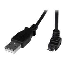 StarTech.com Câble Micro USB 2 m - A vers Micro B coudé 90° vers le bas