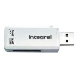 Integral USB2.0 CARDREADER SINGLE SLOT SD ETAIL lecteur de carte mémoire Blanc