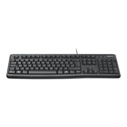 Logitech K120 Corded Keyboard clavier USB AZERTY Belge Noir