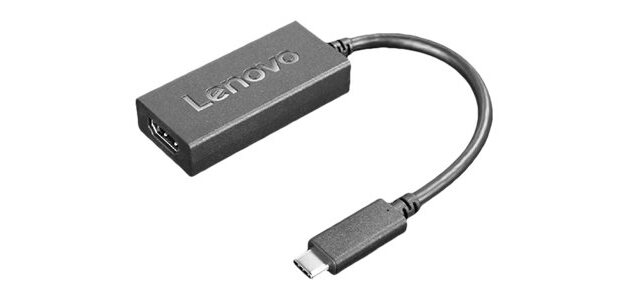 Lenovo 4X90R61022 câble vidéo et adaptateur 0,24 m USB Type-C HDMI Type A (Standard) Noir