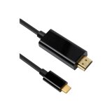 DLH DY-TU4662B câble vidéo et adaptateur 2 m USB Type-C HDMI Noir