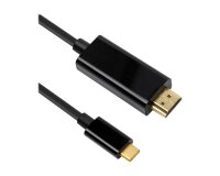 DLH DY-TU4662B câble vidéo et adaptateur 2 m USB Type-C HDMI Noir