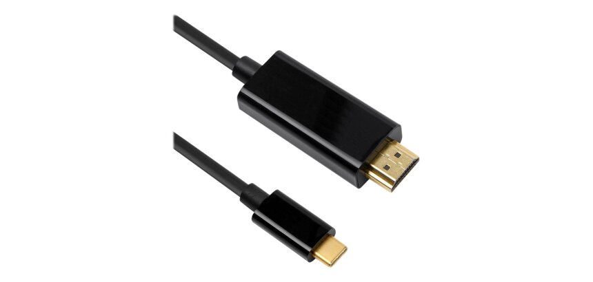 DLH DY-TU4662B câble vidéo et adaptateur 2 m USB Type-C HDMI Noir
