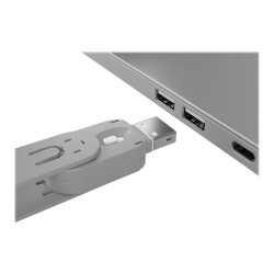 Lindy 40624 bloqueur de port Clé de bloqueur de port USB Type-A Blanc Acrylonitrile-Butadiène-Styrène (ABS) 1 pièce(s)