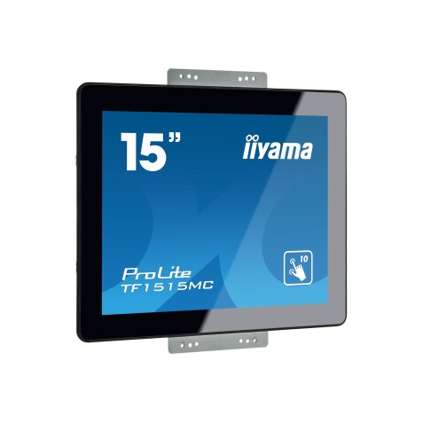 iiyama TF1515MC-B2 affichage de messages 38,1 cm (15") LED 350 cd/m² XGA Noir Écran tactile