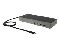 StarTech.com Dock USB-C - Station d'accueil USB Type C Triple Écrans 4K - Alimentation 100W - DP 1.4 Alt Mode & DSC, 2x DisplayPort 1.4/HDMI 2.0 - 6xUSB (2x 10Gbps) - Windows/Chrome