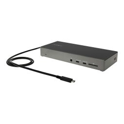 StarTech.com USB-C Dock - Triple 4K Monitor USB Typ-C Docking Station - 100W Power Delivery 3.0 - DP 1.4 Alt Mode & DSC, 2x DisplayPort 1.4/HDMI 2.0 - 6xUSB (2x 10Gbps) - Windows/Chrom