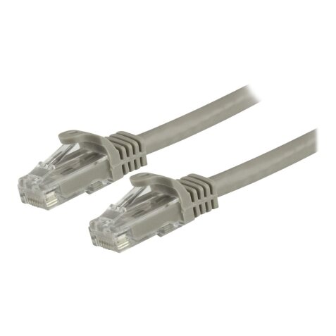 StarTech.com Cordon de raccordement UTP CAT6 - 1,5 m - Sans crochet - Câble patch RJ45 - Gris