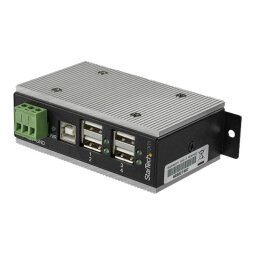 StarTech.com Multiprise USB 2.0 industrielle à 4 ports avec protection électrostatique (ESD) 15 kV