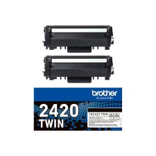 Pack de 2 cartouches toner noir TN2420TWIN