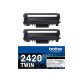 Pack de 2 cartouches toner noir TN2420TWIN