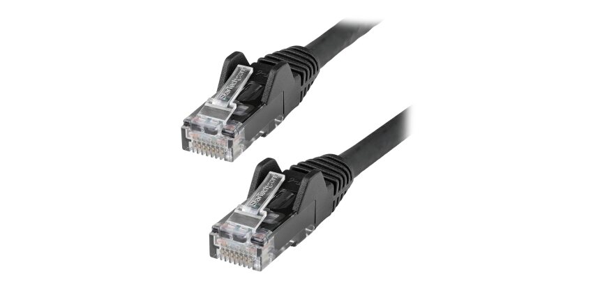 StarTech.com N6LPATCH3MBK câble de réseau Noir 3 m Cat6 U/UTP (UTP)