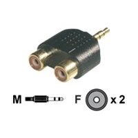 MCL 3.5mm / 2xRCA Adapter Noir