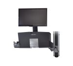 Ergotron StyleView Sit-Stand Combo Arm with Worksurface 61 cm (24") Mur