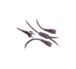 MCL Power Cable Black 2.0m Noir 2 m Bloc terminal à 2 broches Prise d'alimentation type F