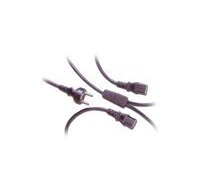 MCL Power Cable Black 2.0m Noir 2 m Bloc terminal à 2 broches Prise d'alimentation type F