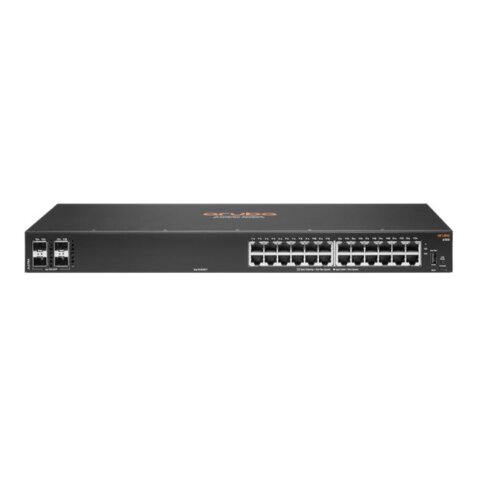 HPE Aruba Networking 6100 24G 4SFP+ Géré L3 Gigabit Ethernet (10/100/1000) 1U Noir