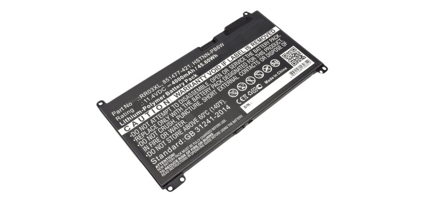 DLH Batterie Li-Pol 11.4V 3930mAh 45Wh - RR03XL / RR03048XL / HSTNN-LB7I / HSTNN-PB6W / HSTNN-Q01C / HSTNN-Q02C / HSTNN-Q03C / HSTNN-Q04C / HSTNN-Q06C / HSTNN-UB7C / 851477-421