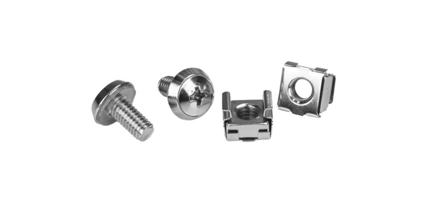 StarTech.com Vis M6 et écrous cages M6 pour rack serveur - Paquet de 20