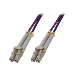 MCL 15m 50/125 OM4 LC/LC câble InfiniBand et à fibres optiques Violet
