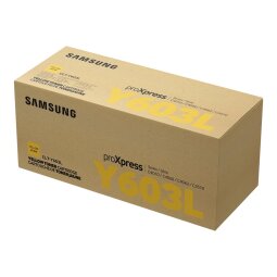 Samsung CLT-Y603L - hoog rendement - geel - origineel - tonercartridge (SU557A)
