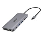 Acer 12-in-1 Type-C Dongle Avec fil USB 3.2 Gen 1 (3.1 Gen 1) Type-C Argent