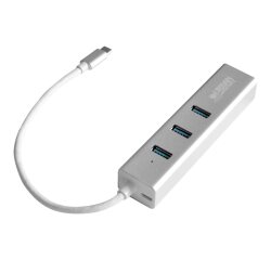 Urban Factory TCM02UF station d'accueil USB 3.2 Gen 1 (3.1 Gen 1) Type-C Argent