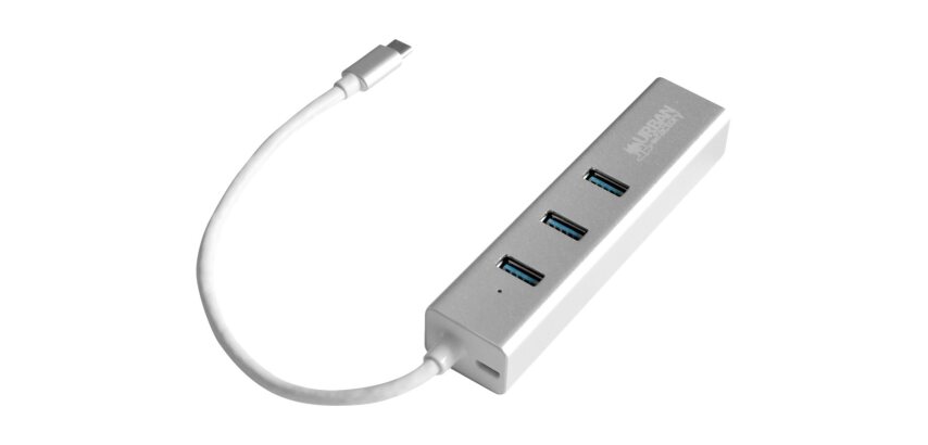 Urban Factory TCM02UF station d'accueil USB 3.2 Gen 1 (3.1 Gen 1) Type-C Argent