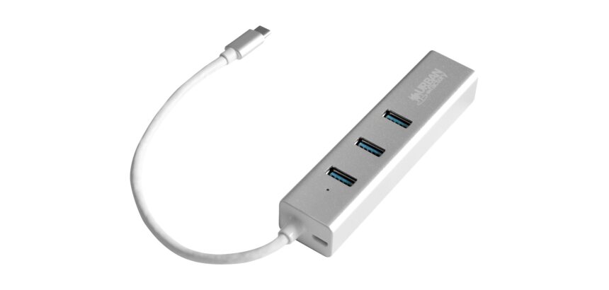 Urban Factory TCM02UF station d'accueil USB 3.2 Gen 1 (3.1 Gen 1) Type-C Argent