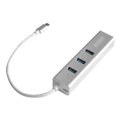 Urban Factory TCM02UF station d'accueil USB 3.2 Gen 1 (3.1 Gen 1) Type-C Argent