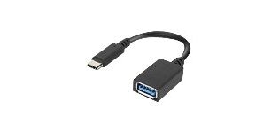 Lenovo 4X90Q59481 câble USB USB 3.2 Gen 1 (3.1 Gen 1) 0,14 m USB C USB A Noir