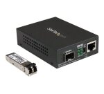 StarTech.com Convertisseur de Média Fibre Multimode (MM) LC pour Réseau 10/100/1000 - 550m - Gigabit Ethernet - 850nm - avec Émetteur-Récepteur SFP
